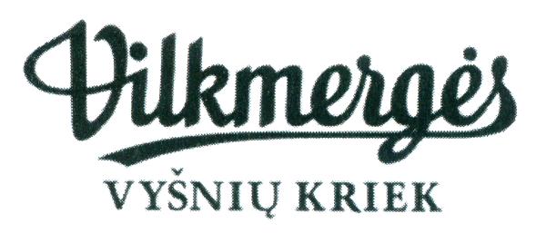 Prekės ženklas: Vilkmergės VYŠNIŲ KRIEK